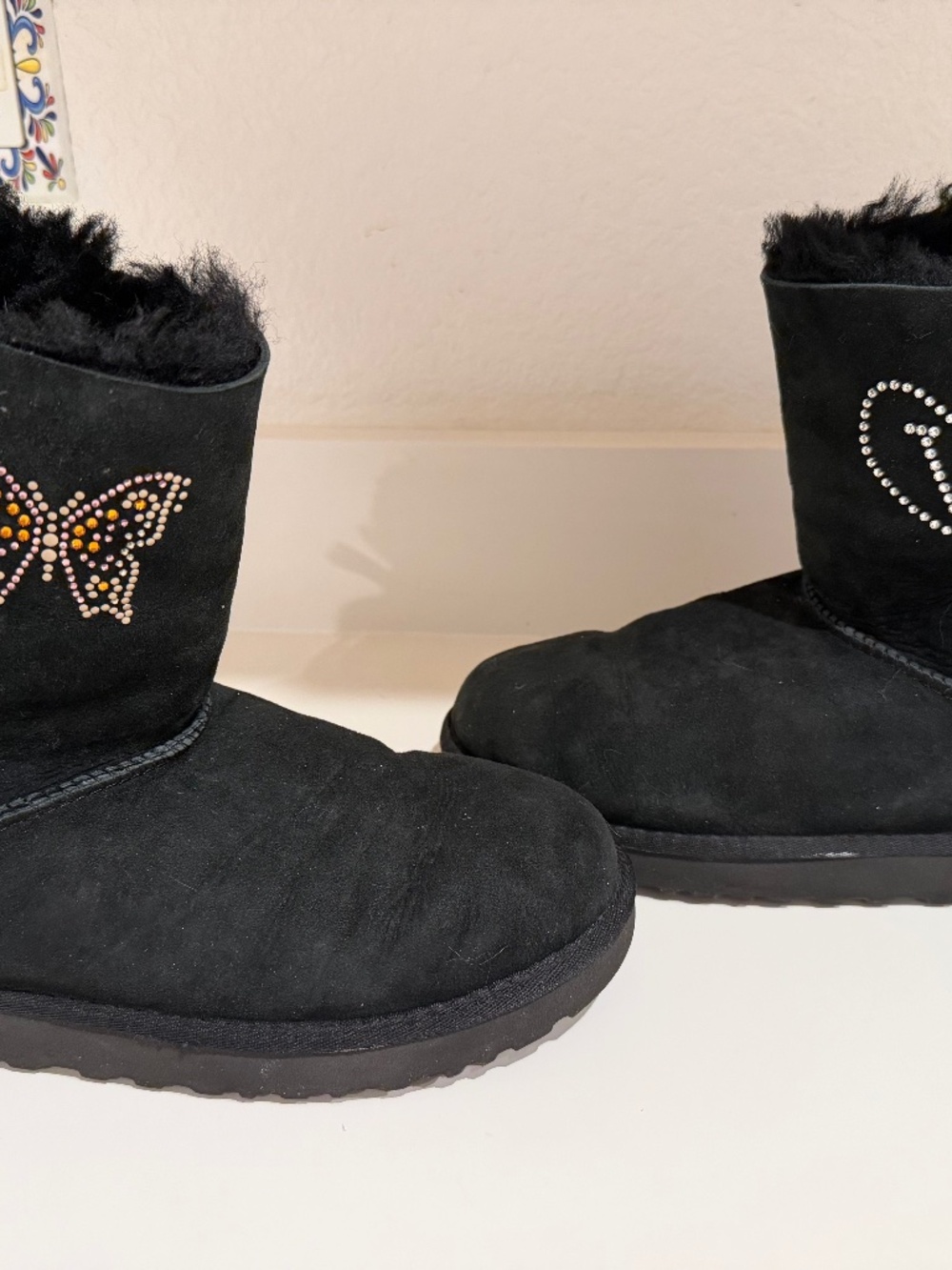 Black UGG Bailey Bow II boots